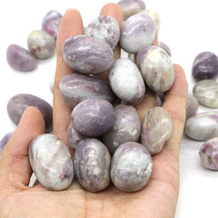 Pierre Roulée de Tourmaline Rose | Lithothérapie Stéphanie