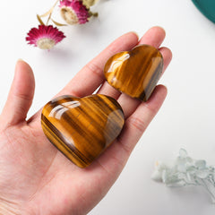 Coeur en Pierre Oeil de Tigre | Lithothérapie Stéphanie