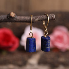 Boucles d'Oreilles en Lapis Lazuli