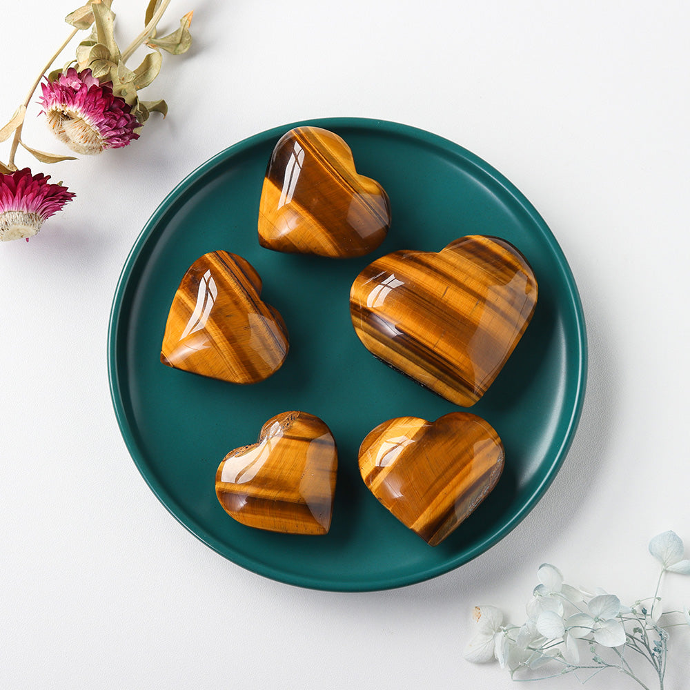 Coeur en Oeil de Tigre | Lithothérapie Stéphanie