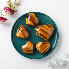 Coeur en Oeil de Tigre | Lithothérapie Stéphanie