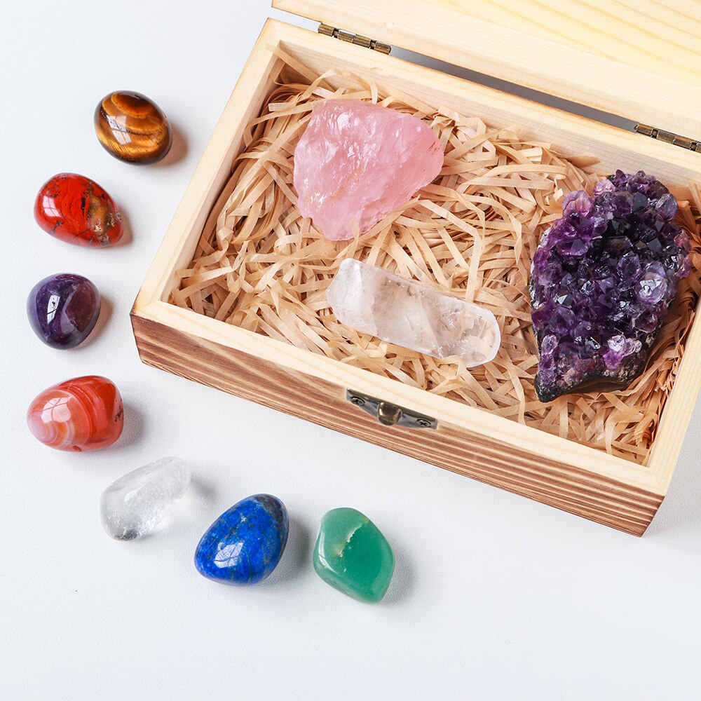 Coffret Lithothérapie | 7 Chakras | Lithothérapie Stéphanie