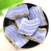 Petite Tranche d'Agate Blue Lace | Lithothérapie Stéphanie