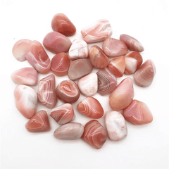 Pierre Agate Rose Botswana Roulée | Lithothérapie Stéphanie