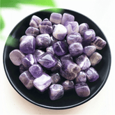 Pierre Roulée | Améthyste Chevron | Lithothérapie Stéphanie