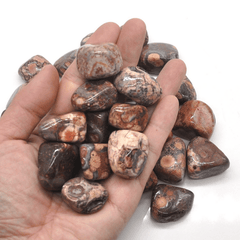 Pierre Roulée | Jaspe Peau de Léopard | Lithothérapie Stéphanie