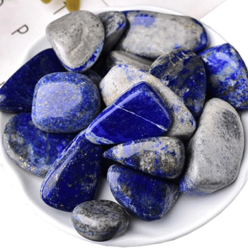 Pendentif Pierre Roulée Lapis Lazuli - Avec Ou Sans Collier, Bleu Intense, Neuf Avec étiquettes