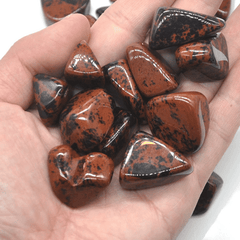 Pierre Obsidienne Acajou Roulée | Lithothérapie Stéphanie