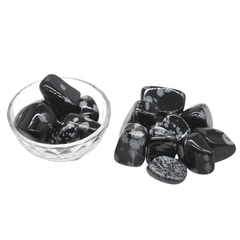 Pierre Roulée Obsidienne Neige