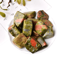 Pierre Roulée | Unakite | Lithothérapie Stéphanie