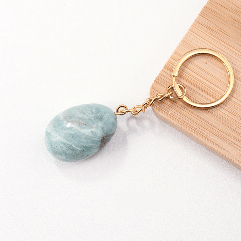 Porte-Clés en Amazonite | Lithothérapie Stéphanie