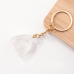 Porte-Clés en Cristal de Roche | Lithothérapie Stéphanie