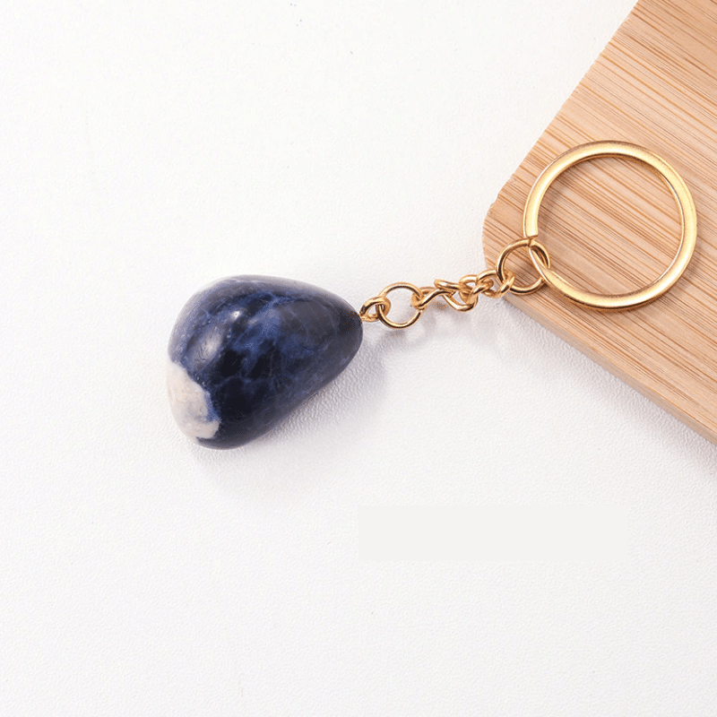 Porte-Clés en Sodalite | Lithothérapie Stéphanie