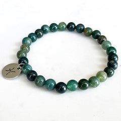 Bracelet Zodiaque en Agate Mousse