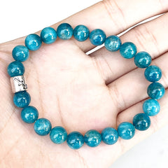 Bracelet Zodiaque en Apatite Bleue | Lithothérapie Stéphanie