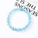 Bracelet en Pierre Calcite Bleue | Lithothérapie Stéphanie