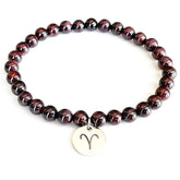 Bracelet Zodiaque en Grenat | Lithothérapie Stéphanie