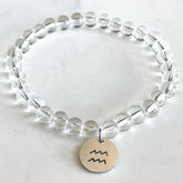 Bracelet Zodiaque en Cristal de Roche | Lithothérapie Stéphanie