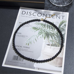 Collier Ras du Cou en Onyx Facetté | Lithothérapie Stéphanie