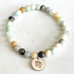 Bracelet Zodiaque en Amazonite | Lithothérapie Stéphanie