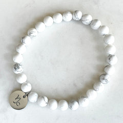 Bracelet Zodiaque en Howlite