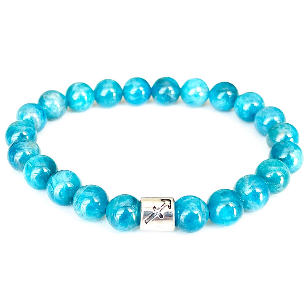 Bracelet Zodiaque en Apatite | Lithothérapie Stéphanie