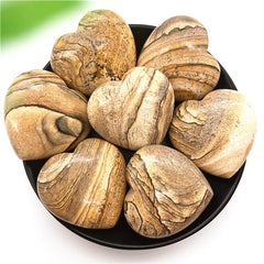 Coeur en Jaspe Paysage | Lithothérapie Stéphanie