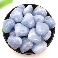 Coeur en Calcite Bleue | Lithothérapie Stéphanie