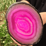 Agate Rose en Tranche | Lithothérapie Stéphanie