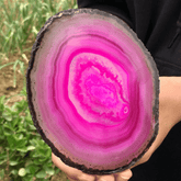 Tranche d'Agate Rose | Lithothérapie Stéphanie