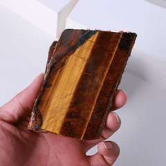 Tranche d'Oeil de Tigre Naturel | Lithothérapie Stéphanie