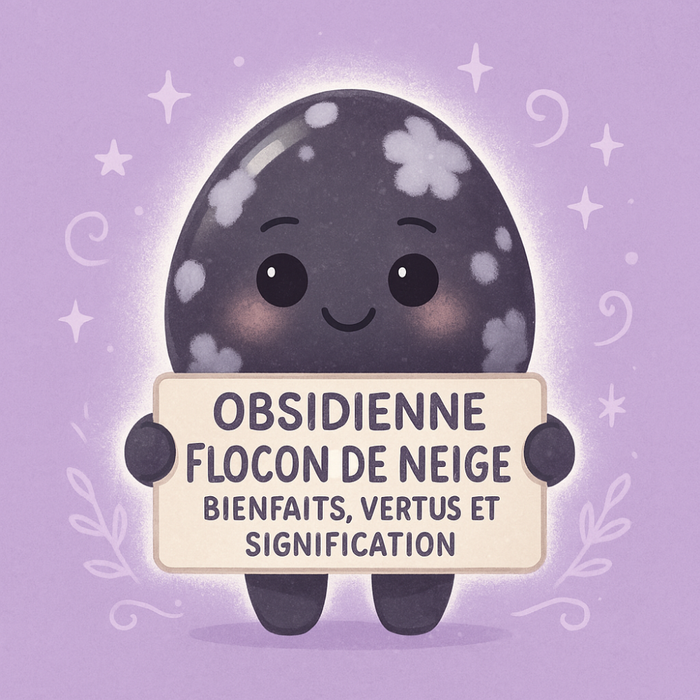 Obsidienne Flocon de Neige - Bienfaits, Vertus et Signification