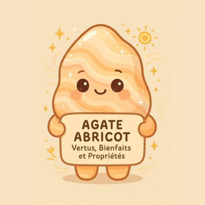Agate Abricot - Vertus, Bienfaits et Propriétés