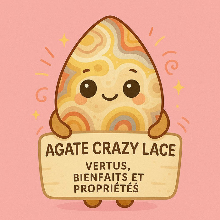 Agate Crazy Lace - Vertus, Bienfaits et Propriétés