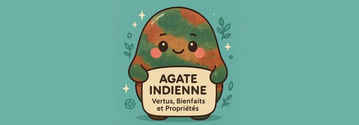 Agate Indienne - Vertus, Bienfaits et Propriétés