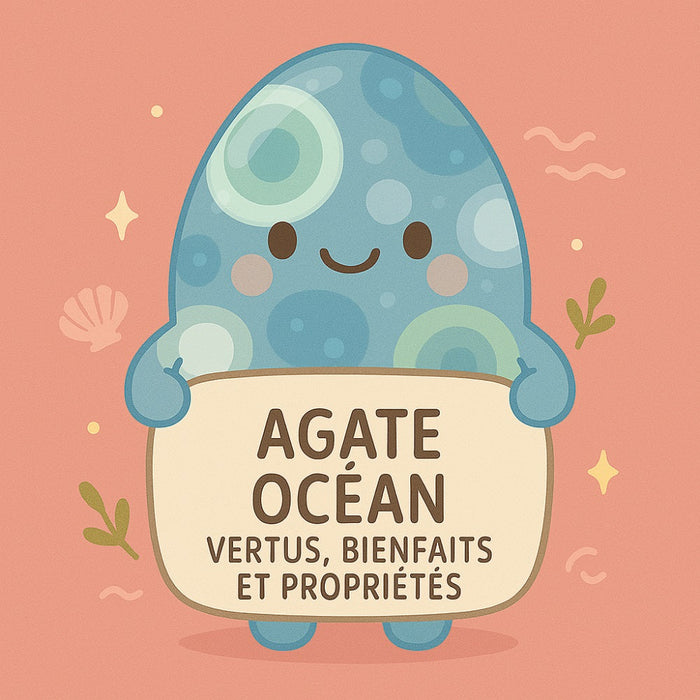 Agate Océan - Vertus, Bienfaits et Propriétés