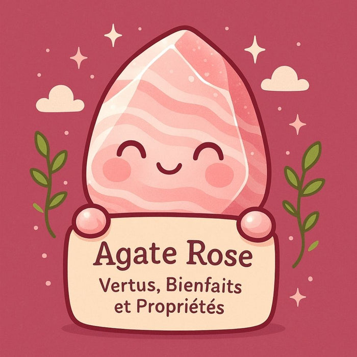 Agate Rose - Vertus, Bienfaits et Propriétés