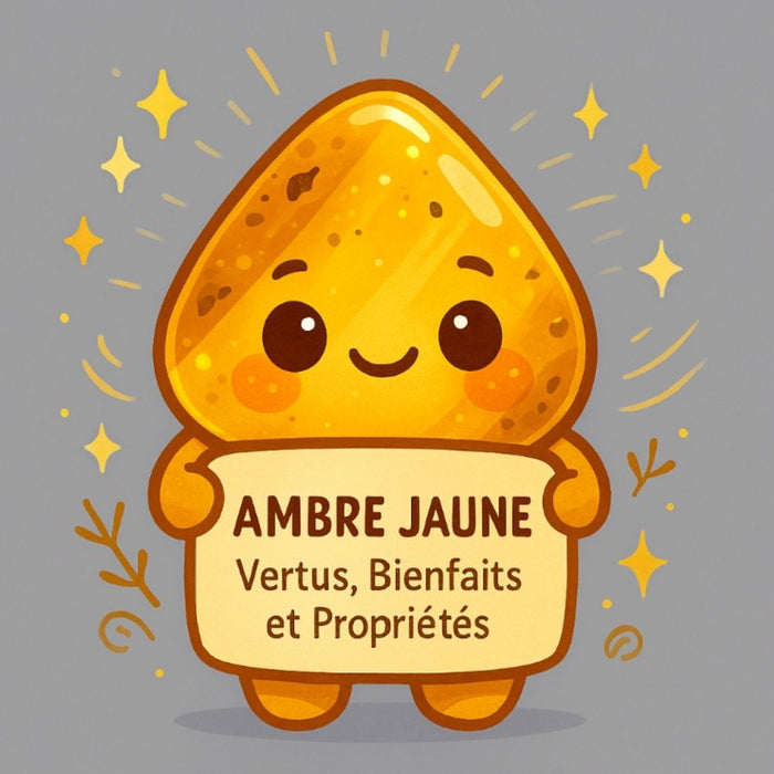 Ambre Jaune - Vertus, Bienfaits et Propriétés