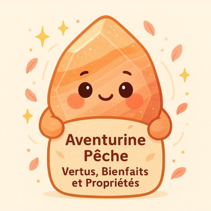 Aventurine Pêche - Vertus, Bienfaits et Propriétés