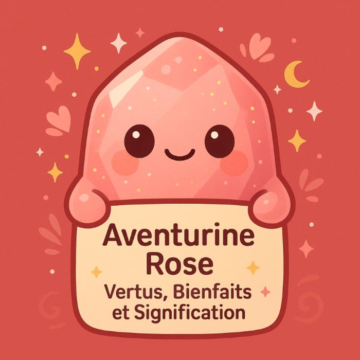 Aventurine Rose - Vertus, Bienfaits et Signification