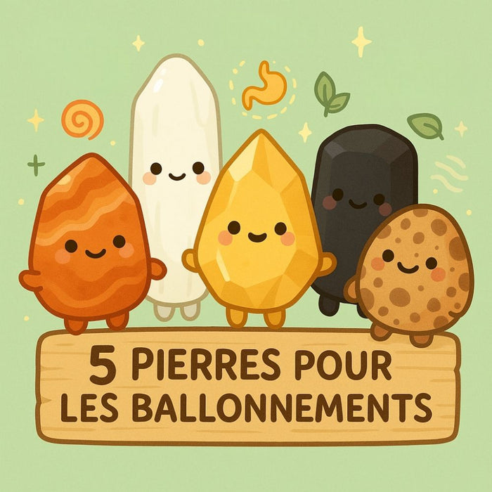 5 Pierres pour les Ballonnements