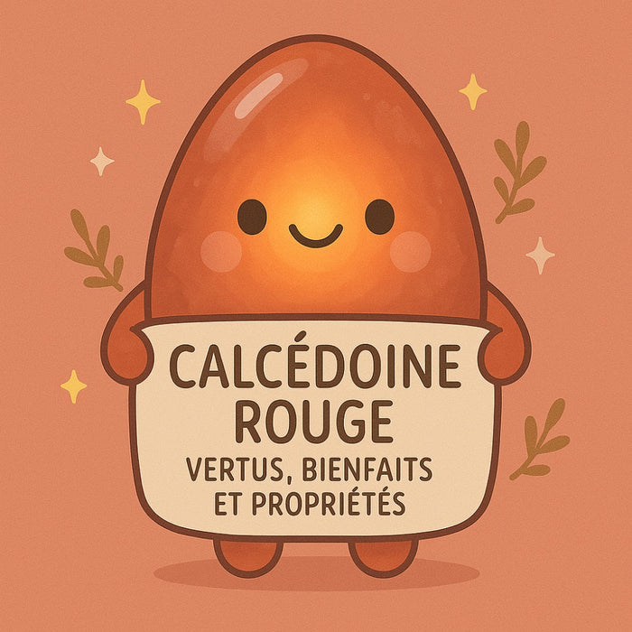 Calcédoine Rouge - Vertus, Bienfaits et Propriétés