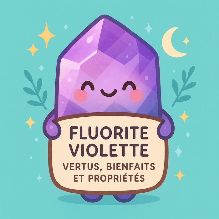 Fluorite Violette - Vertus, Bienfaits et Propriétés