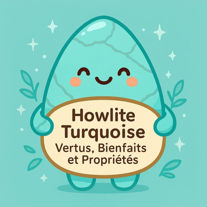 Howlite Bleue - Vertus, Bienfaits et Propriétés