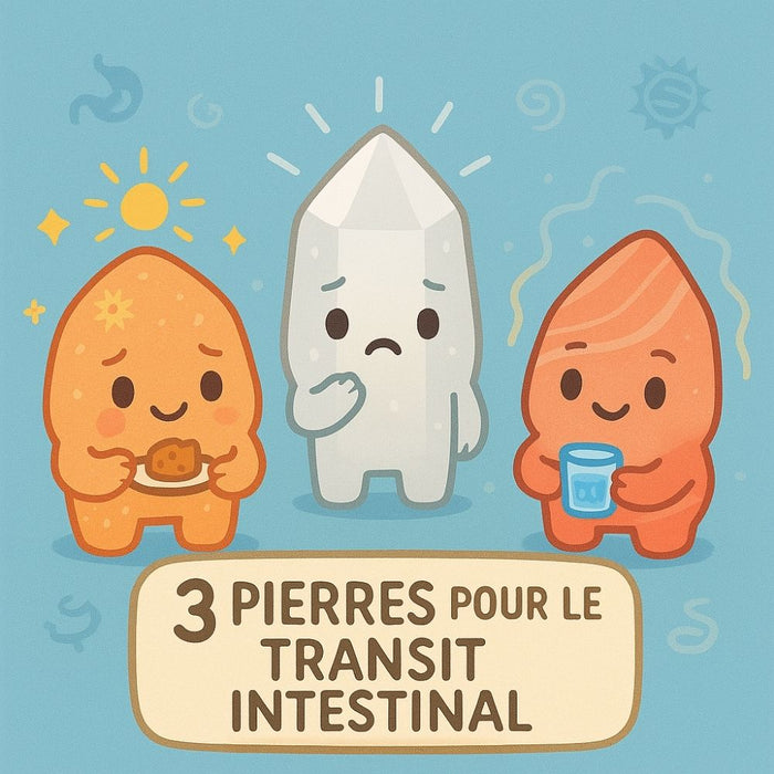 3 Pierres pour le Transit Intestinal