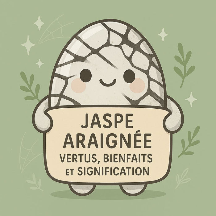 Jaspe Araignée - Vertus, Bienfaits et Signification