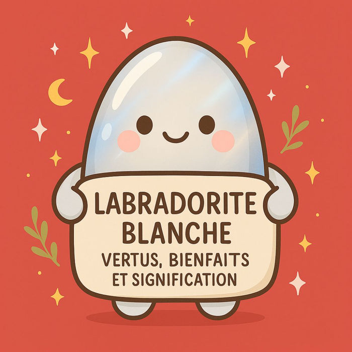Labradorite Blanche - Vertus, Bienfaits et Signification