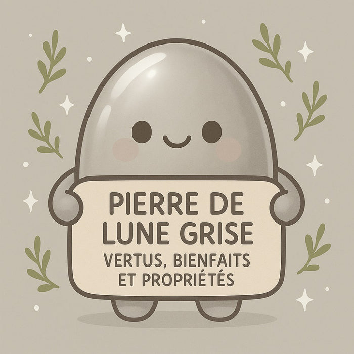 Pierre de Lune Grise - Vertus, Bienfaits et Propriétés