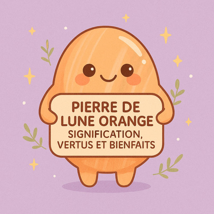 Pierre de Lune Orange - Signification, Vertus et Bienfaits