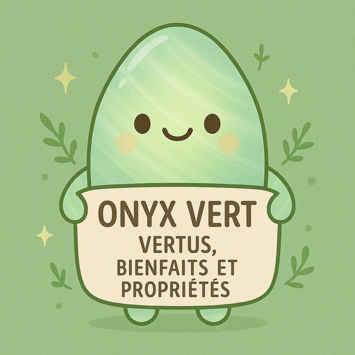 Onyx Vert - Vertus, Bienfaits et Propriétés